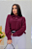 Camisa Crepe Duna Vinho - Imagem 1